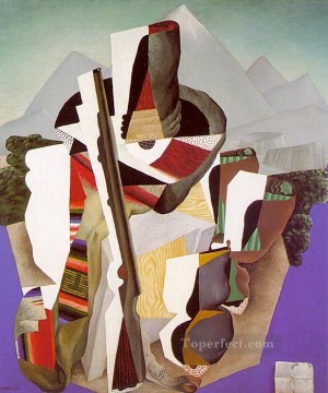 paisaje zapatista la guerrilla 1915 Diego Rivera Pinturas al óleo